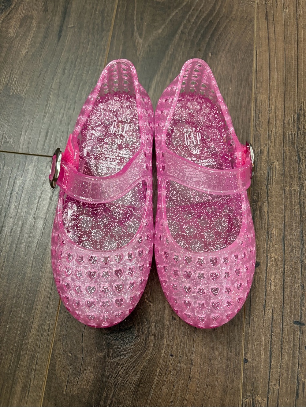 GAP Kids Glitter Pink Jelly Sandals